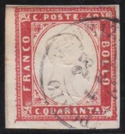 Sardinia   .    Y&T    .   13 B  (2 Scans)     . O    .   Cancelled  .     Hinged - Sardegna