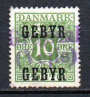 Col33 Danemark Denmark Danmark Taxe Port Du 1923 N° 19 Oblitéré Cote : 7,00€ - Strafport