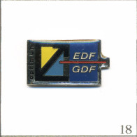 Pin's Energie - EDF-GDF /  “Optimum“. Estampillé Bus Le. Epoxy. T985-18 - EDF GDF