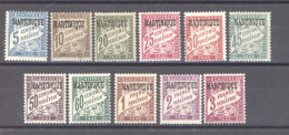 Martinique  -  Taxe  :  Yv 1-11  * - Timbres-taxe