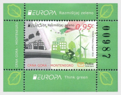 Montenegro 2016 Europa CEPT Think Green Block Mint - 2016