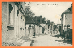 * CHENY - Rue De La Mairie - Animée - Enfant - Edit. GHA Vve NARJOUX - Cheny