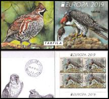 BULGARIA / BULGARIE - 2019 - Europa-CEPT - Oiseaux Protégés  - Carnet De 4 Set. Used - Usati