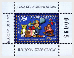 Montenegro 2015 Europa CEPT Old Toys Block Mint - Puppen