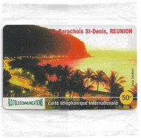 Reunion - Torc Telecom - Le Barachois St-Denis  (Reverse Ref. ''Expiration 11 Mois''), Remote Mem. 50₣, 2.000ex, NSB - Reunión