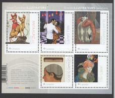 2018  Illustrators  Souvvenir Sheet Of 5 Dfferent Sc 3092  ** MNH - Unused Stamps