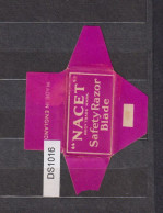 Old Vintage, Razor Blade Wrap, Enveloppe De Lame De Rasoir "NACET" (ds1016) - Scheermesjes