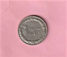 MONNAIE / COINS : ITALIE / ITALIA - BUONO DA 1 LIRE - 1922 - - Verzamelingen