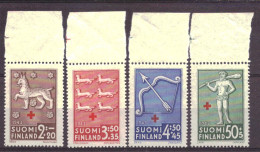 Finland 271 T/m 274 MNH ** Red Cross (1943) - Unused Stamps