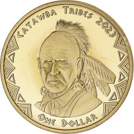 Monnaie, États-Unis, Dollar, 2023, Catawba Tribes.BE, SPL, Laiton - Conmemorativas