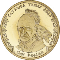 Monnaie, États-Unis, Dollar, 2023, Catawba Tribes.BE, SPL, Laiton - Commemoratifs