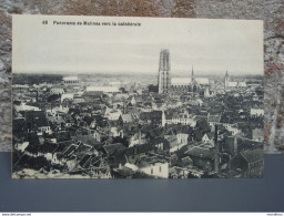 Cpa  Panorama De Malines Vers La Cathédrale, Carte Non écrite, Belle Carte. - Malines