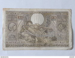 Belgique, 100 Francs-20 Belgas Type 1933 Du 29-07-1938 . Pas D'épinglage - 100 Francos-20 Belgas