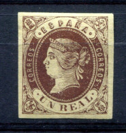 1855.ESPAÑA.EDIFIL 61*.BUENOS MARGENES.NUEVO.CATALOGO 82€ - Unused Stamps