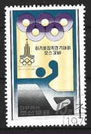 DPR KOREA. Timbre Oblitéré De 1979. Handball Aux J.O. De Moscou. - Handbal