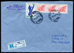 YUGOSLAVIA 1987 Commercial Cover With Universiade '87 Tax, Used In Croatia Only.  Michel ZZM 136 - Beneficiencia (Sellos De)