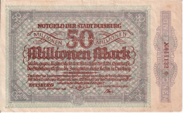 BILLETE DE ALEMANIA DE 50000000 MARK DEL AÑO 1923 (BANKNOTE) RARO - 50 Miljoen Mark