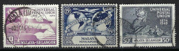 MALAISIE Selangor Et Singapour Ca,1949: Lot D'obl. - Selangor