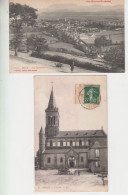 Lot De 2 CPA Ossun - L'église / Vue Générale - Ossun