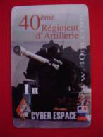 CARTE INTERNET 1 H / 40° REGIMENT D'ARTILLERIE - Esercito