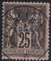 SAGE - ZANZIBAR - N°5 - SAGE AVEC SURCHARGE 2 1/2 ANNAS - CAD ZANZIBAR. - Used Stamps