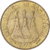 Monnaie, Saint Marin , 20 Lire, 1975, TTB, Bronze-Aluminium, KM:44 - Saint-Marin