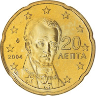 Grèce, 20 Euro Cent, 2004, Athènes, FDC, Laiton, KM:185 - Grèce