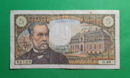 5 Francs - France - Pasteur - N° O.88/98709 - 06.02.1969 - 5 F 1966-1970 ''Pasteur''