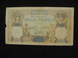 1000 Mille Francs - Céres Et Mercure - 20 Octobre 1938  **** EN ACHAT IMMEDIAT **** - 1 000 F 1927-1940 ''Cérès E Mercure''