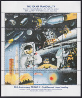 F-EX41355 PALAU MNH 1989 SPACE 20th ANNIV APOLLO 11 FIRT MANNED LUNAR LANDING.  - Oceania