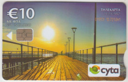 CYPRUS - Limassol Molos Promenade (With Notch) , 03/17, Tirage 50.000 , 10€, Used - Chipre