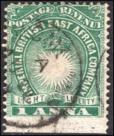 British East Africa 1890-95 1a Blue Green Fine Used. - Afrique Orientale Britannique