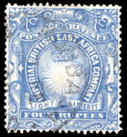 British East Africa 1890-95 4r Ultramarine Fine Used. - África Oriental Británica