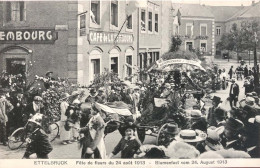 LUXEMBOURG ETTELBRUCK FÊTE DE FLEURS DU 24 AOUT 1913 TRES BELLE  ANIMATION  9X14 REIMPRESSION DE CARTES ANCIENNES - Ettelbruck