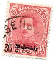 MALMEDY GERMAN OCCUPATION 1920 1921 BELGIAN STAMPS KING ALBERT I 10c USED OBLITERE - OC55/105 Eupen & Malmédy