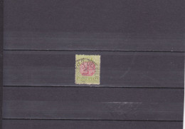 TIMBRES-TAXE / OBLITERE / CACHET D'EXPERT / 2 P VERT ET ROUGE / DENTELE 14 / N° 40 B CAT. A  YVERT ET TELLIER 1909 - Postage Due