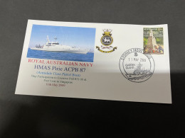 5-7-2023 (1 S 22) Royal Australian Navy Warship - HMAS Pirie ACPB 87 (IMDEX 09 & Visit To Singapore) - Altri & Non Classificati