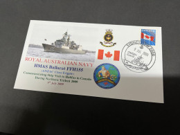 5-7-2023 (1 S 22) Royal Australian Navy Warship - HMAS Ballarat GFFH 155 (Canada Stamp) - Sonstige & Ohne Zuordnung