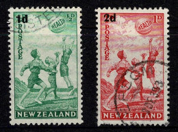 New Zealand 1939 Health Surcharges  Set Of 2 Used - Gebruikt