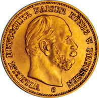 Prusse - 5 Mark Guillaume 1er - 1877 Francfort - 5, 10 & 20 Mark Gold