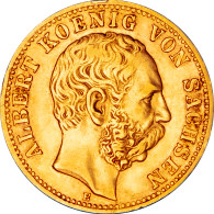 Royaume De Saxe - 10 Mark Albert - 1881 Dresde - 5, 10 & 20 Mark Goud