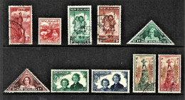 New Zealand 1937 - 1945 Health Sets Used  - Oblitérés