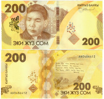 Kyrgyzstan 200 Som 2023 UNC - Kirgizïe