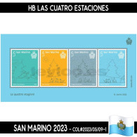 B0931# San Marino 2023. HB Las Cuatro Estaciones (MNH) COL#5/9 - Nuevos