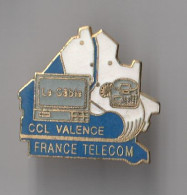 PIN'S THEME FRANCE  TELECOM  LE  CABLE  CCL DE VALENCE  DANS LA DROME - France Télécom