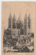 TOURNAI . LA CATHEDRALE . CARTE AFFR EN FRANCE TYPE " PASTEUR "  .  2 SCANES - Doornik