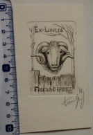 Ex-libris J. Franck, 1986. Mouton Bélier. Exlibris J. Franck, 1986. Ram - Bookplates