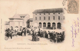 43 - YSSINGEAUX - S19055 - Place Du Breuil Et Halle Aux Grains - Yssingeaux