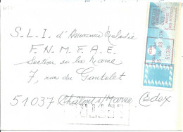 Vignette D'affranchissement - MOG - Reims Emile Zola - Marne - Romancier - écrivain - Enveloppe Entière - 1985 « Carrier » Papier