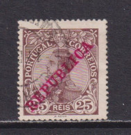 PORTUGAL - 1910  Republica 25r Used As Scan - Gebraucht